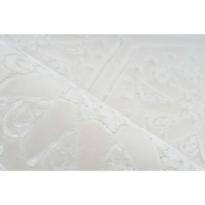 Kayoom Kurzflorteppich Monroe II - Weiß, 300 x 80 cm, 100 % Polyester - Detailaufnahme