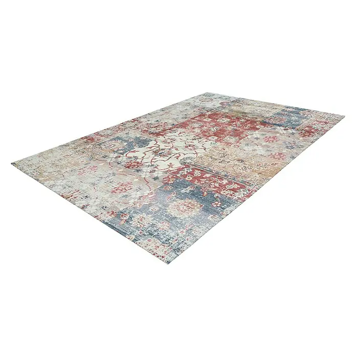 Kayoom Kurzflorteppich Indiana - Multi, 150 x 80 cm, 100 % Baumwolle - Rechte Seitenansicht