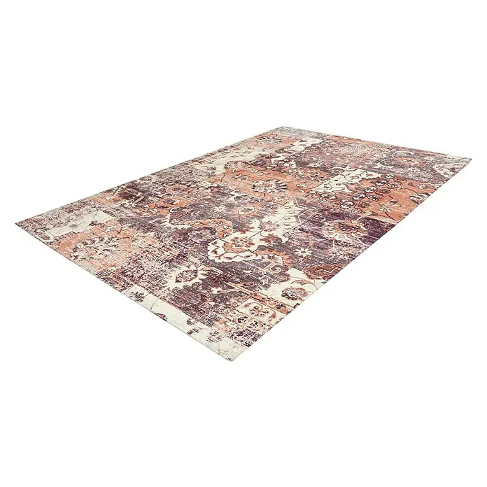 Kayoom Kurzflorteppich Indiana - Terra, 150 x 80 cm, 100 % Baumwolle - Rechte Seitenansicht