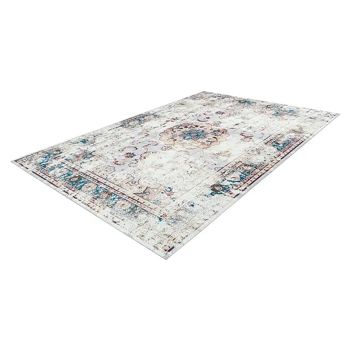 Kayoom Flachgewebeteppich Galaxy - Multi/Blau, 240 x 170 cm, 100 % Polyester - Rechte Seitenansicht