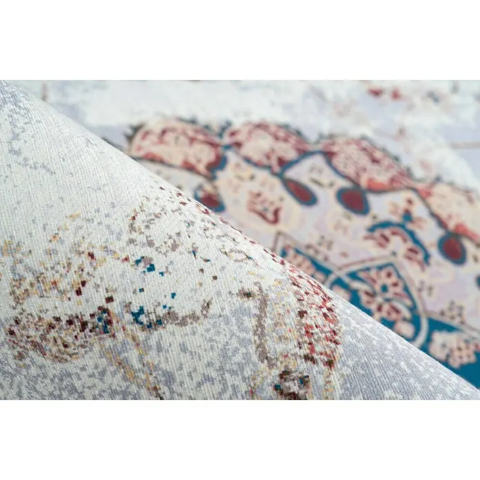 Kayoom Flachgewebeteppich Galaxy - Multi/Blau, 240 x 170 cm, 100 % Polyester - Detailaufnahme