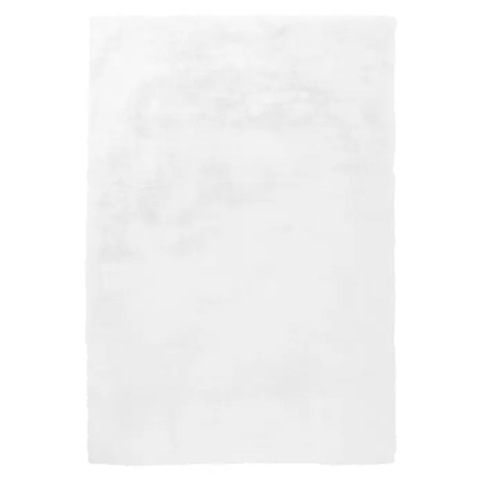 Kayoom Hochflorteppich Rabbit - Weiß, 170 x 120 cm, 100 % Polyester - Ansicht von oben