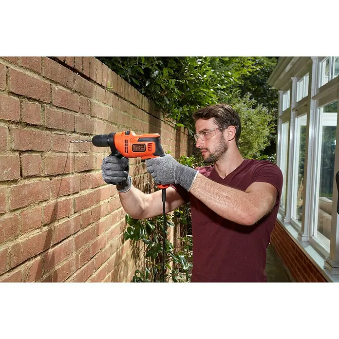 Black+Decker Taladro percutor BEH200 - 500 W, 0 r.p.m. - 2.900 r.p.m.