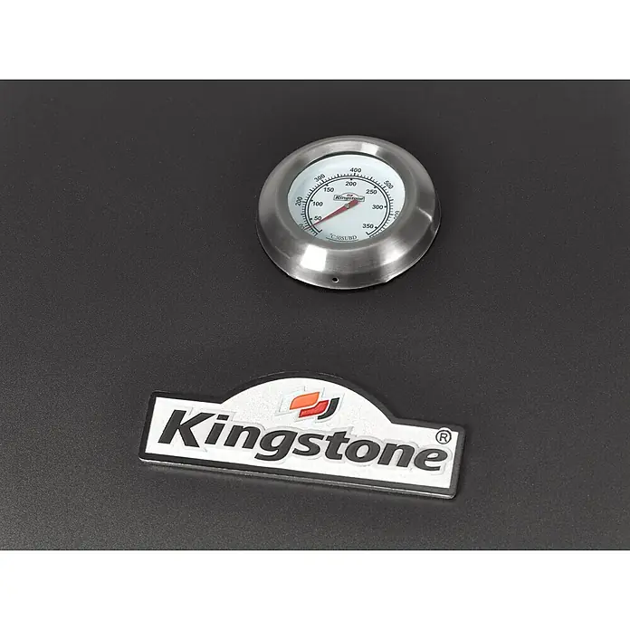 Kingstone KMS Smoker Black Angus XXL - Mit Rollwagen, Hauptgrillfläche: 70 x 43,5 cm