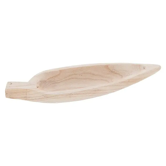 Holzschale Blattform - S, Holz