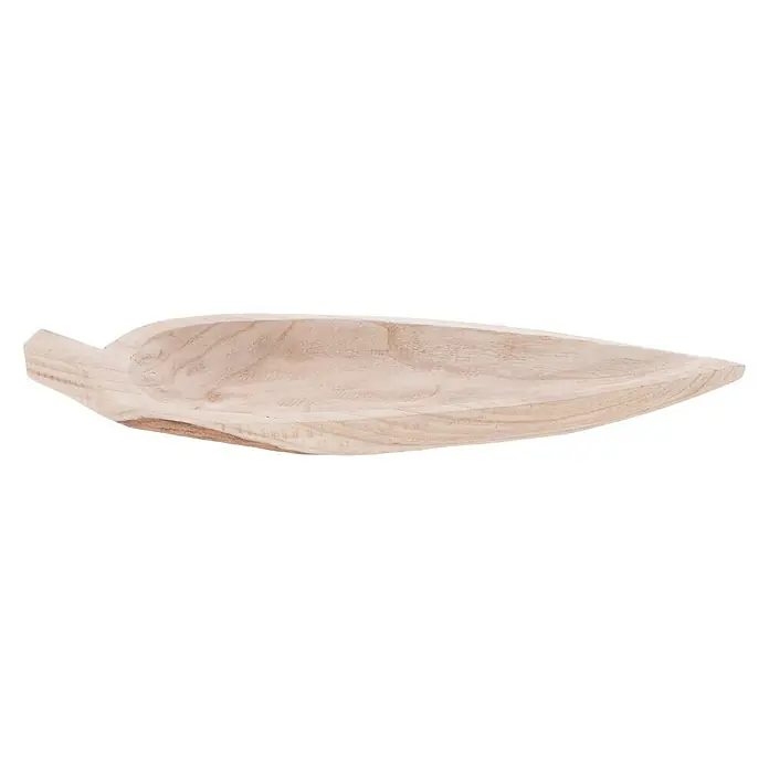 Holzschale Blattform - L, Holz