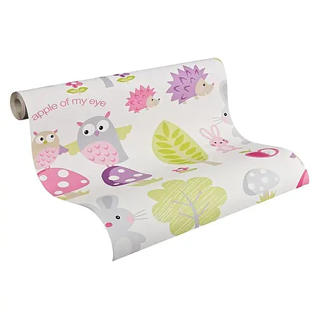 AS Creation Boys And Girls 6 Papiertapete Eule Apple Of My Eye