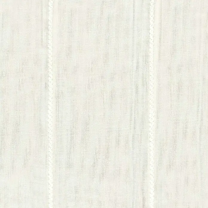 Visillo para ventana Martinica - 140 x 270 cm, 49% poliéster, 35% algodón y 16% lino, Nata