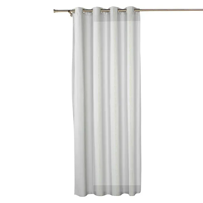 Visillo para ventana Pink - 140 x 270 cm, 91% poliéster y  9% lino, Crema