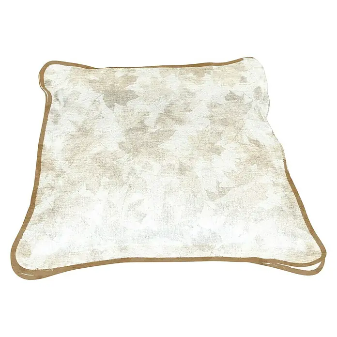 Cojín Astrid - Beige, 45 x 45 cm, 63 % poliéster, 37 % algodón