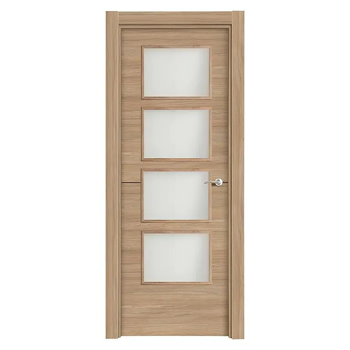 Puerta acristalada Roble Urban vidriera 100 - 62,5 x 203 cm, Izquierda, Roble claro, Macizo, Vidriera