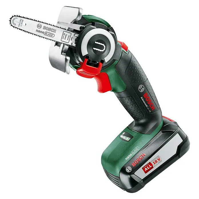Bosch 18 V Power for All NanoBlade pila AdvancedCut 18 - Broj okretaja pri praznom hodu: 7.000 o/min, 18 V, 1 baterija - Pogled s lijeve strane