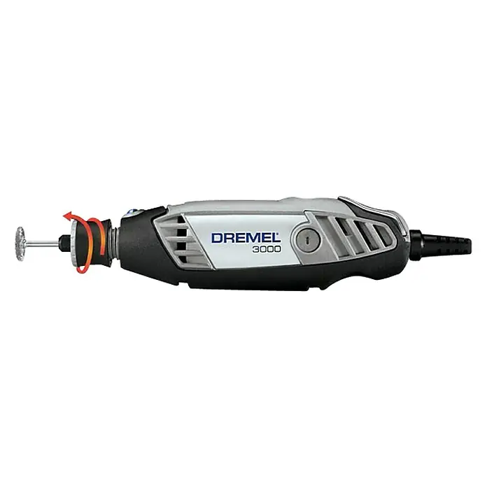 Dremel Multifunktionswerkzeug 3000-15 - 130 W, 15 Dremel-Zubehöre - Linke Seitenansicht