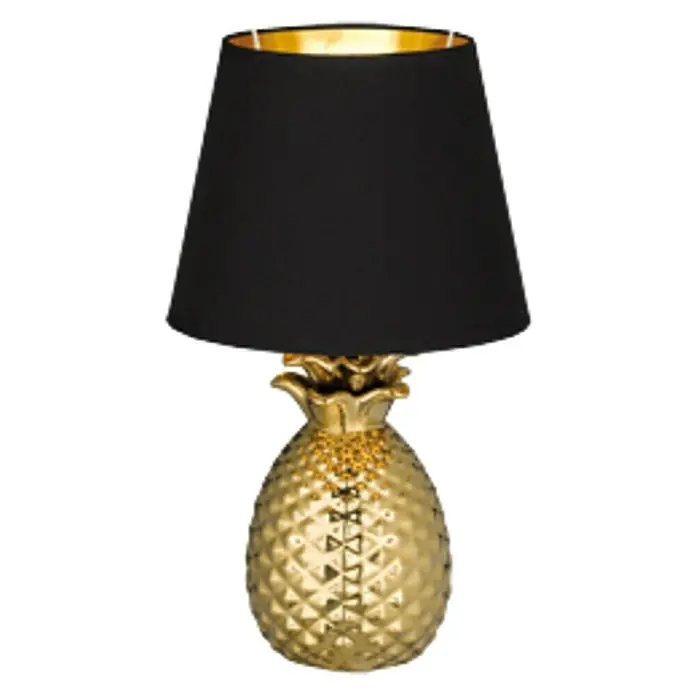 Trio Lighting Lámpara de sobremesa Pineapple - 40 W, L x An x Al: 20 x 20 x 35 cm, Oro, E14