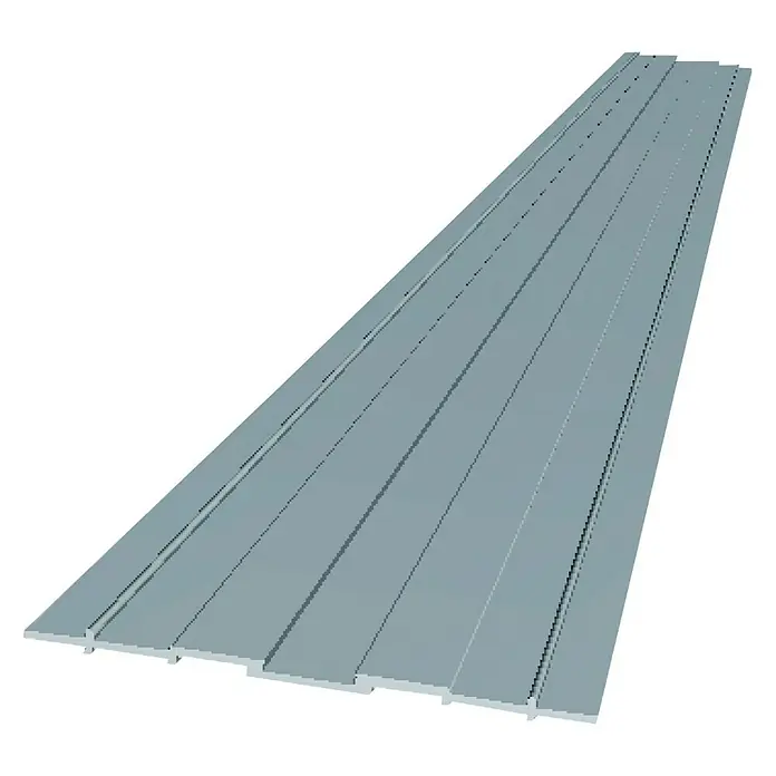 Perfil de bloques de vidrio Ready Block horizontal - Plateado, 100 x 8 cm, Material: Aluminio