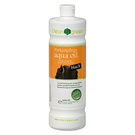 Clean & Green  Parkettpflege Aqua Oil Black