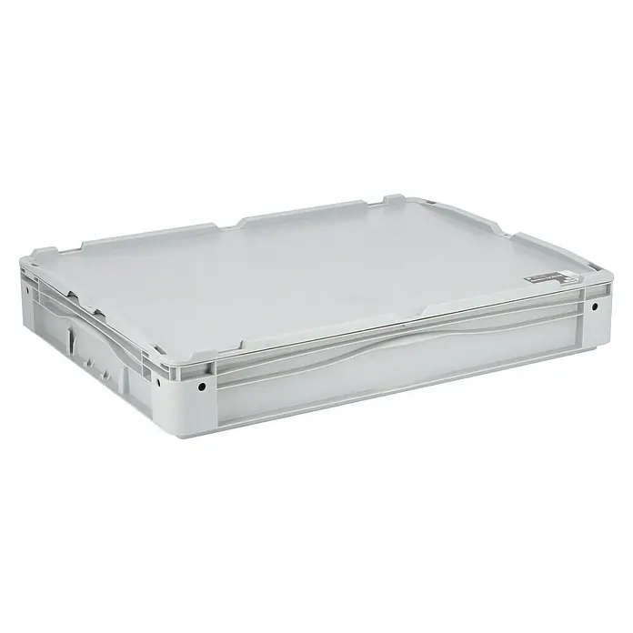 Surplus Systems Eurobox - L x B x H: 80 x 60 x 12 cm, Kunststoff, Grau