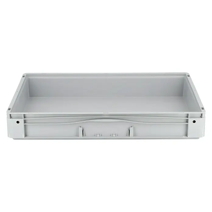 Surplus Systems Eurobox - L x B x H: 80 x 60 x 12 cm, Kunststoff, Grau