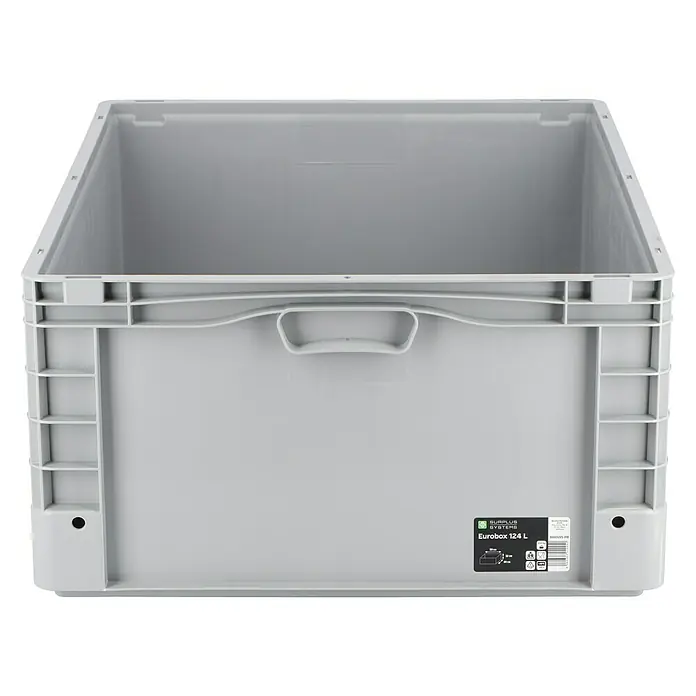 Surplus Systems Eurobox - L x B x H: 80 x 60 x 32 cm, Kunststoff, Grau