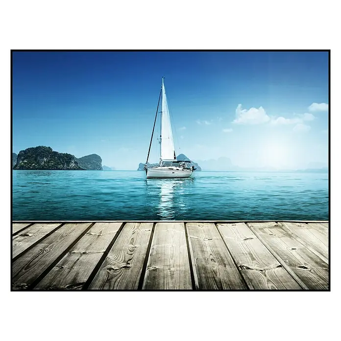Cuadro de vidrio Boat - Velero, An x Al: 40 x 30 cm