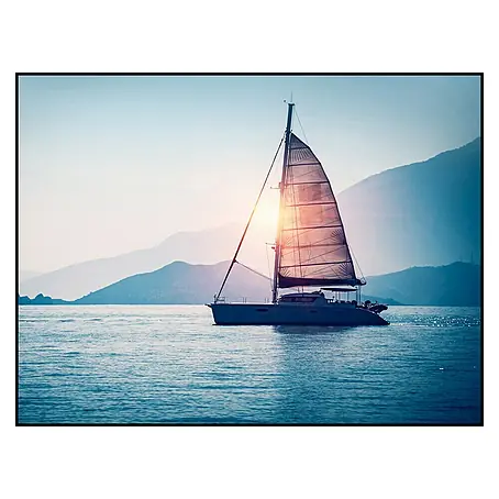 Cuadro Sailboat at sunset