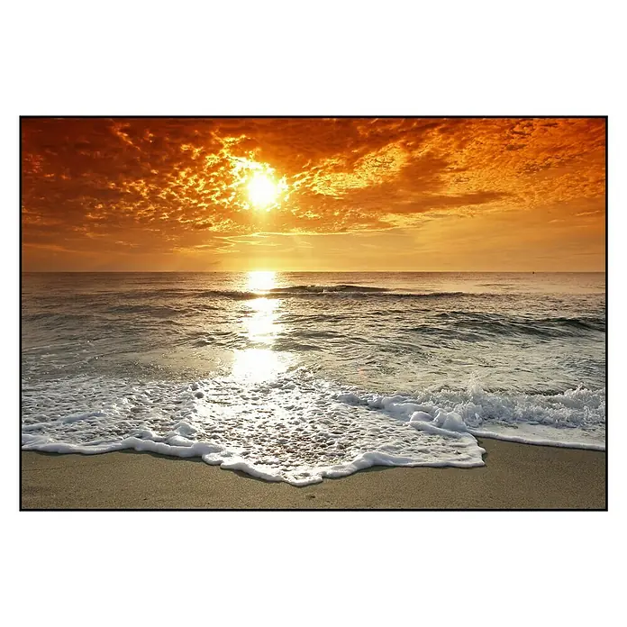 Cuadro de vidrio Sunset - Puesta de sol, An x Al: 90 x 60 cm