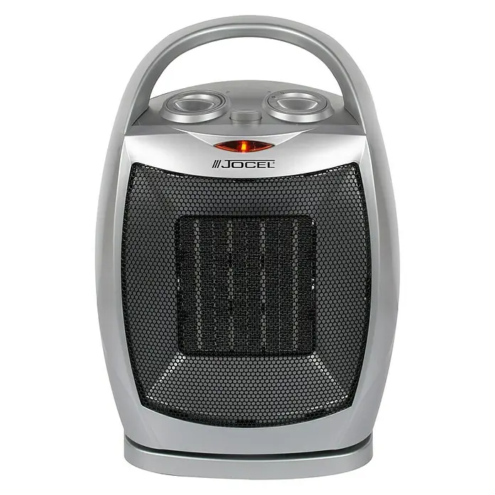 Calefactor cerámico JAC013088 - 1.500 W, Plateado, 16 x 20,5 x 29,3 cm