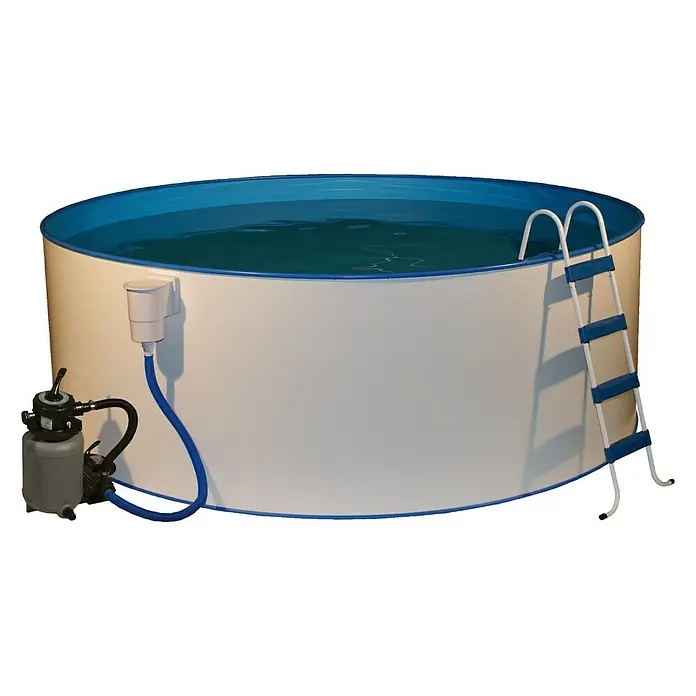 Malibu Rundbecken-Set Malibu - Ø x H: 400 x 120 cm, 14 m³, Farbe Innenfolie: Blau