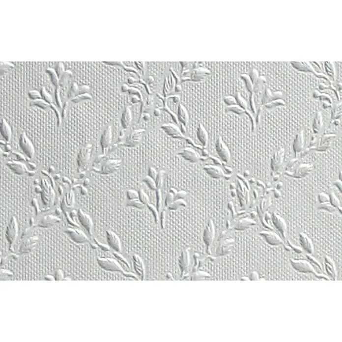 Erfurt Papiertapete Novaboss 393 - Weiß, Floral, 10,05 x 0,53 m - Detailaufnahme