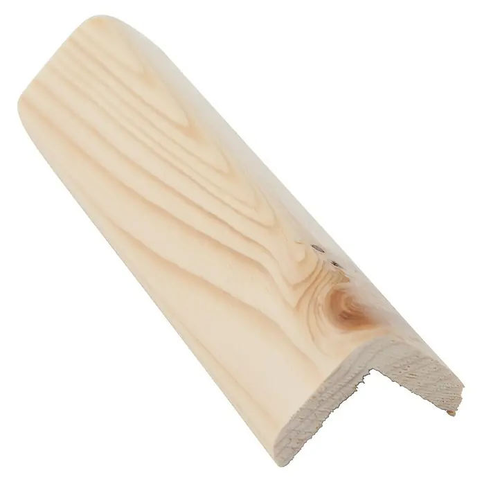 Cantonera barnizada - 240 cm x 34 mm x 34 mm, Madera de abeto