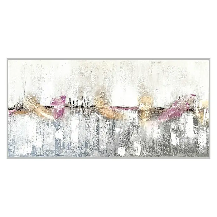 Cuadro pintado a mano y enmarcado Calma - Calm, An x Al: 124,5 x 64,5 cm