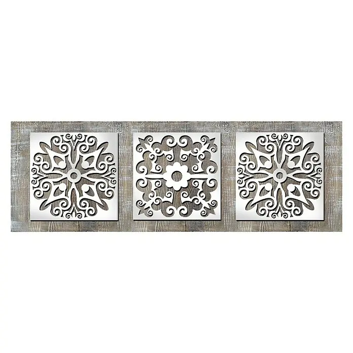 Cuadro Láser Tres mosaicos - Mosaic, An x Al: 120 x 40 cm