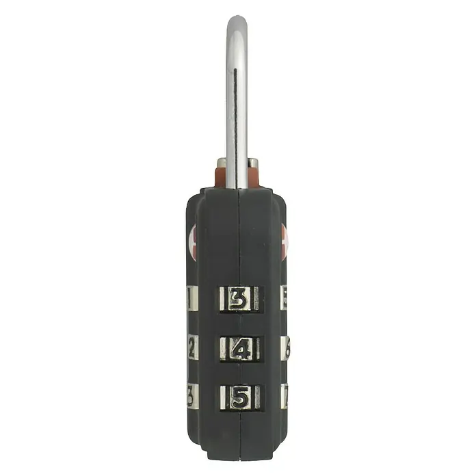 Abus Vorhängezahlenschloss 147 TSA - L x B x H: 14 x 33 x 60 mm, Zahlenschloss mechanisch - Rechte Seitenansicht
