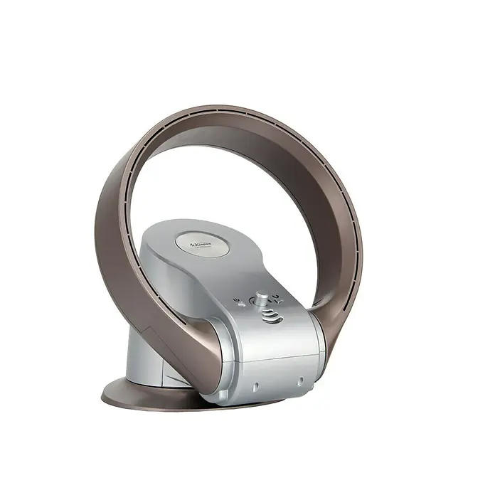 Proklima Stolni ventilator Bladeless - 26 W / 1100 W, Srebrne boje, 30,5 x 34,2 x 21 cm - Pogled sprijeda