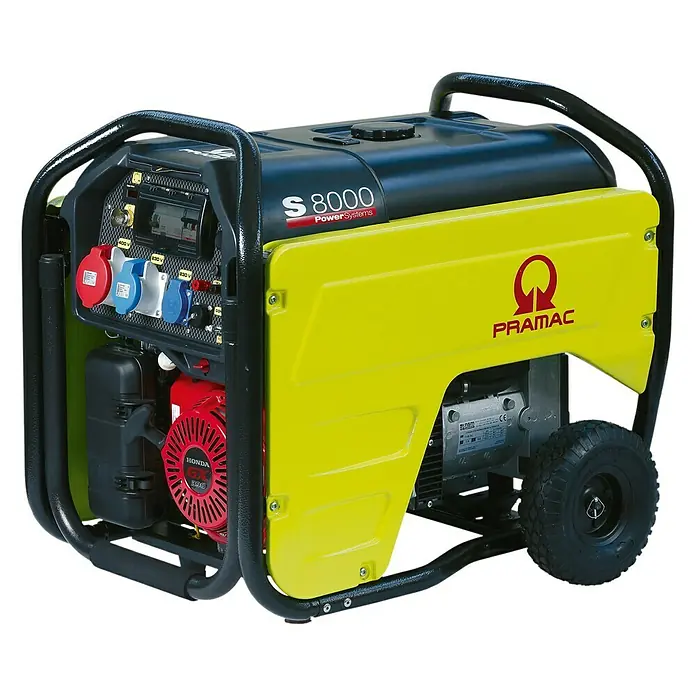 Pramac Generador S8000 400 V trifásico - 5.500 W, Volumen del depósito: 27 l