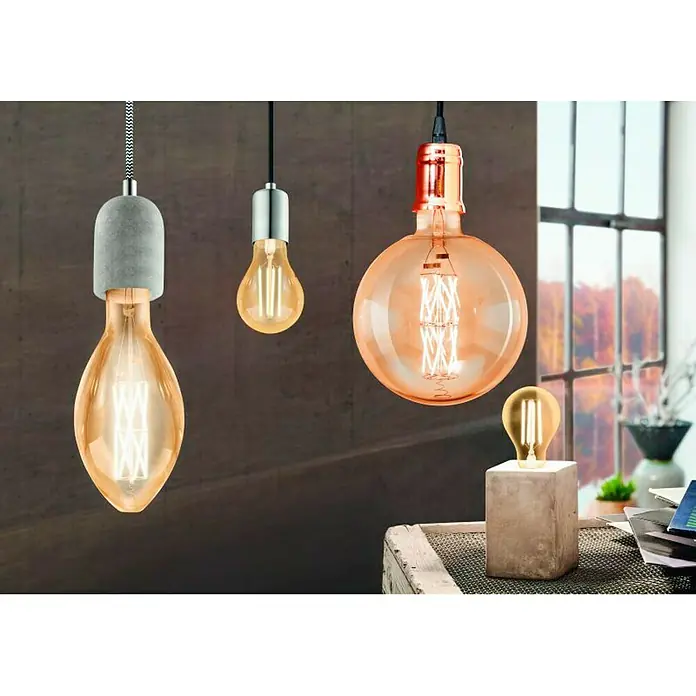 Eglo Bombilla LED Golden Age - E27, 4 W, A75, 320 lm, Forma de pera