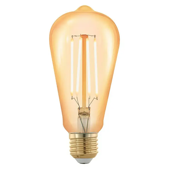 Eglo LED-Leuchtmittel - Kolben, 4 W, E27, Warmweiß, Ø x L: 6,4 x 14,3 cm