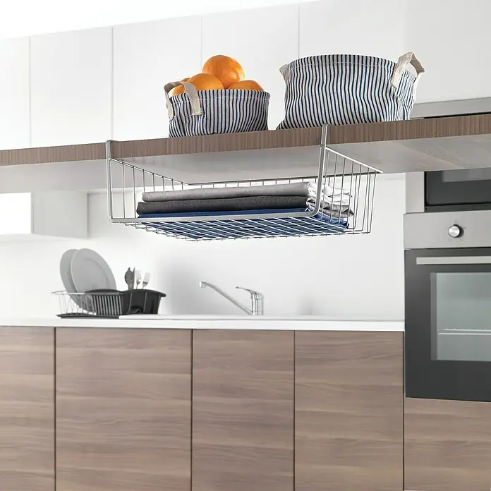 Metaltex Allzweck-Korb Kanguro 40 - L x B x H: 40 x 26 x 14 cm, Metall, Einhängen - Anwendungsbeispiel