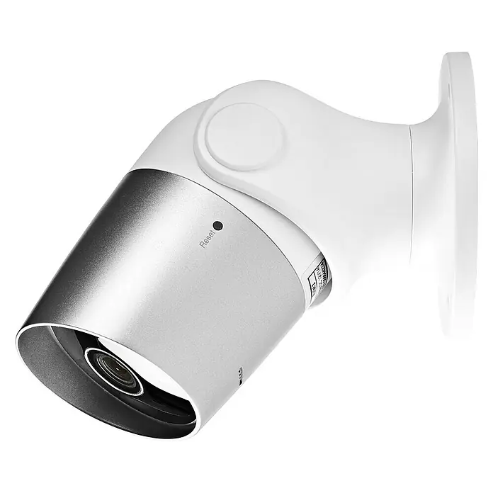 Nedis Smartlife IP-Außenkamera - Weiß, Silber, Netzbetrieben, 1.280 x 720 Pixel, IP65 - Vorderansicht