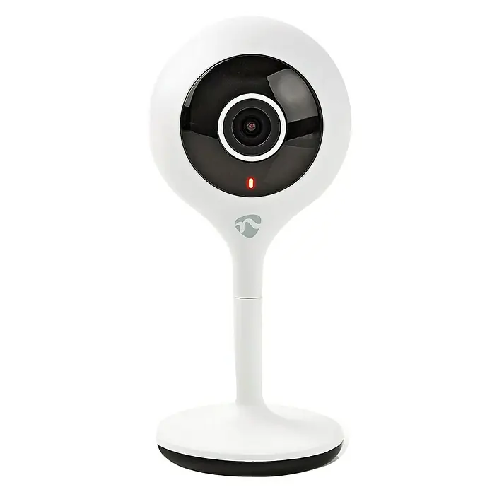 Nedis Smartlife IP-Innenkamera - Weiß, Netzbetrieben, 1.280 x 720 Pixel - Vorderansicht