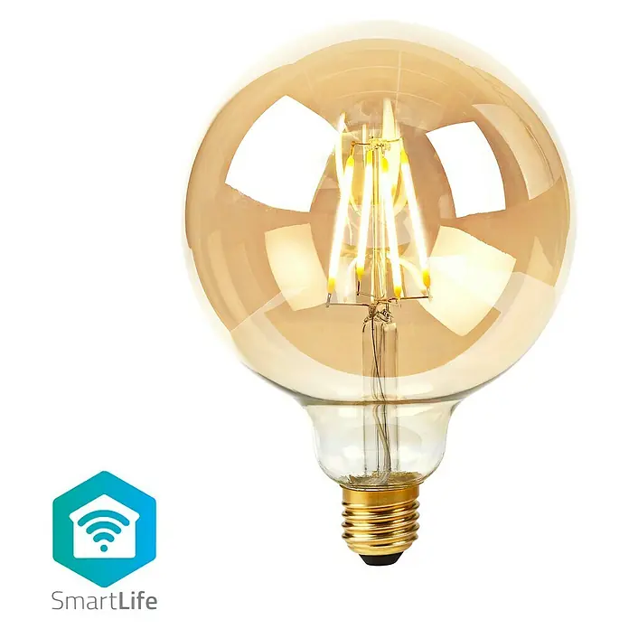 Nedis Smartlife LED-Leuchtmittel - E27, 5 W, Warmweiß, Dimmbar - Vorderansicht