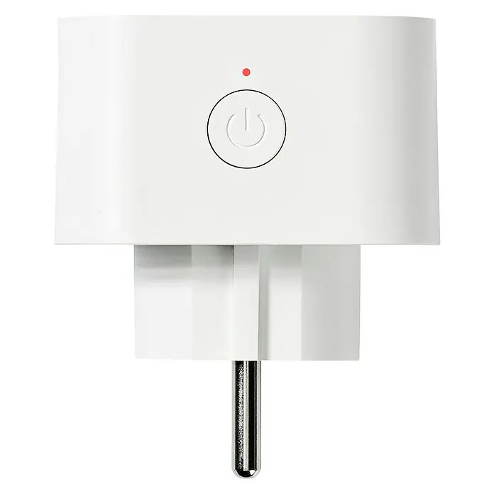 Nedis Smartlife WiFi-Schaltsteckdose - Weiß, Max. Anschlussleistung: 2.500 W, 220 - 250 V, 10 A - Vorderansicht