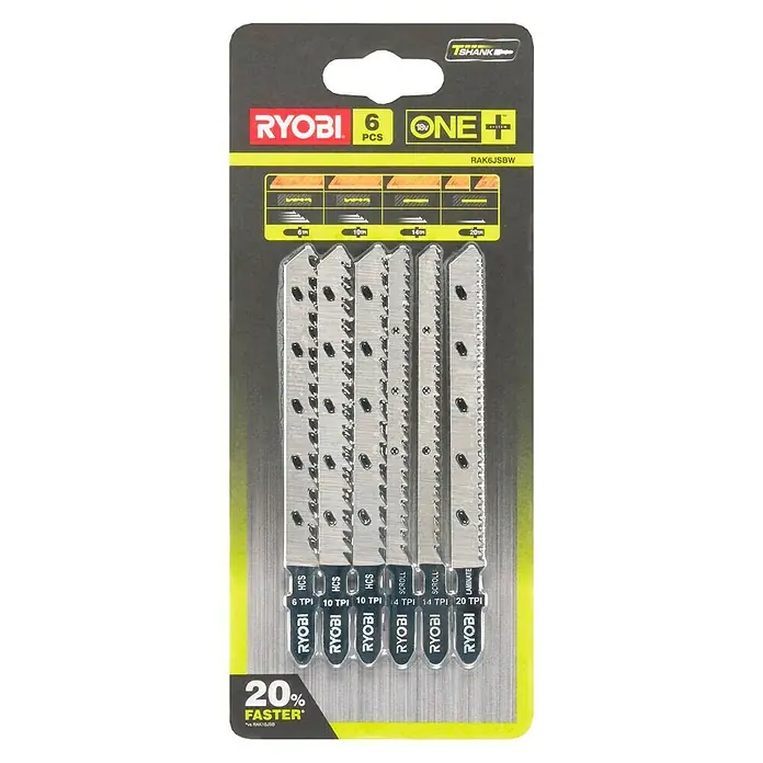 Ryobi ONE+ Hoja de sierra RAK6JSBW - 6 pzs.