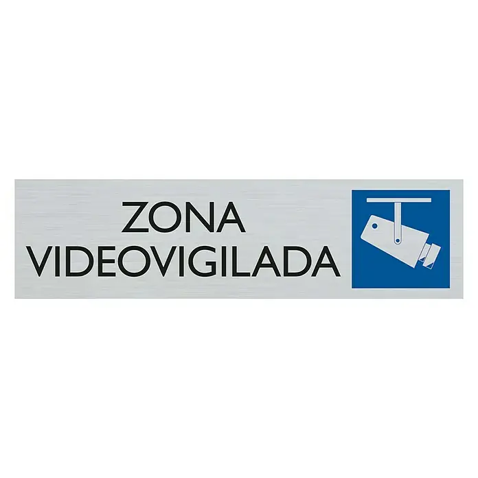 Pickup Rótulo - Plateado, Motivo: Zona videovigilada