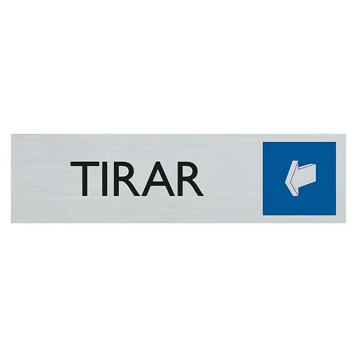 Pickup Rótulo - Plateado, Motivo: Tirar, 16,5 x 4,4 cm