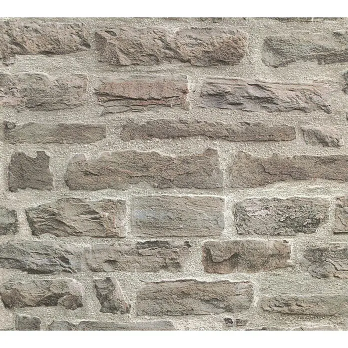 AS Creation Vliestapete Decoworld 2 - Grau, Steinoptik, 10,05 x 0,53 m - Detailaufnahme