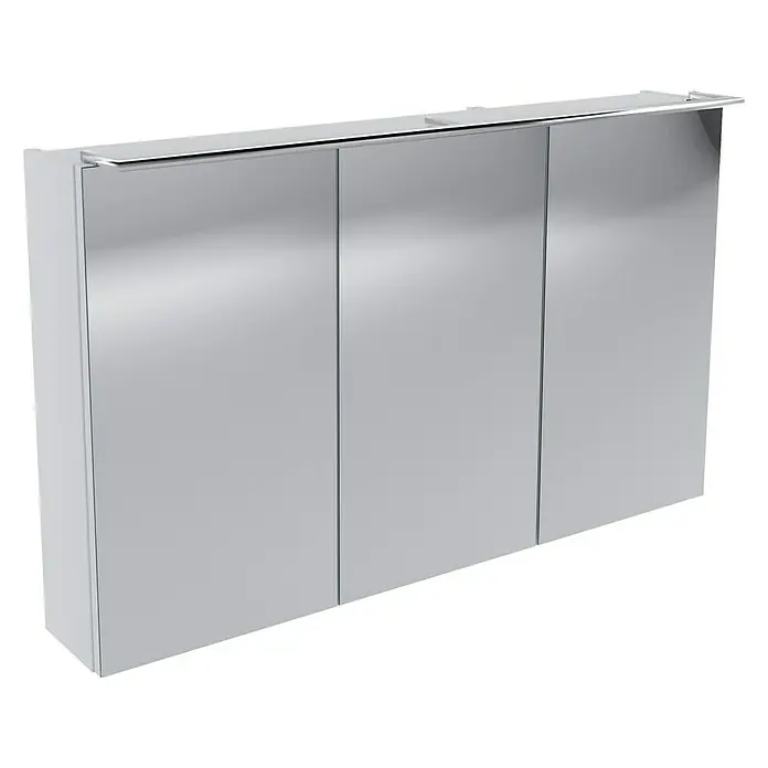Camargue Stella LED-Spiegelschrank - B x H: 100 x 68,4 cm, Mit Beleuchtung, Spanplatte, Weiß - Linke Seitenansicht