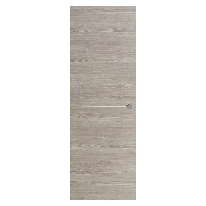 Puerta corredera de madera Roble Finlandés 100AL con uñero - 82,5 x 203 cm, Roble oscuro, Macizo