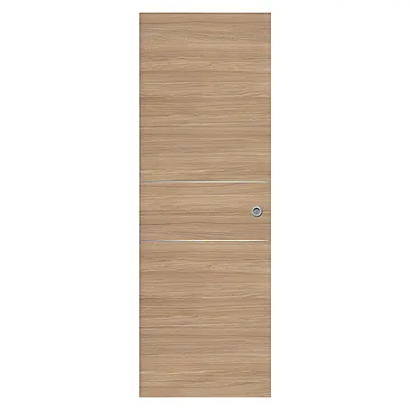 Puerta corredera de madera Roble Urban 200AL con uñero