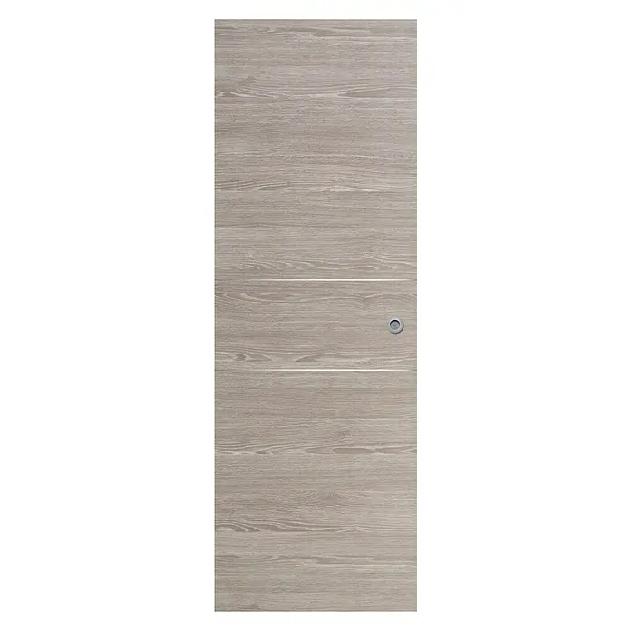 Puerta corredera de madera Roble Finlandés 200AL con uñero - 72,5 x 203 cm, Roble oscuro, Macizo